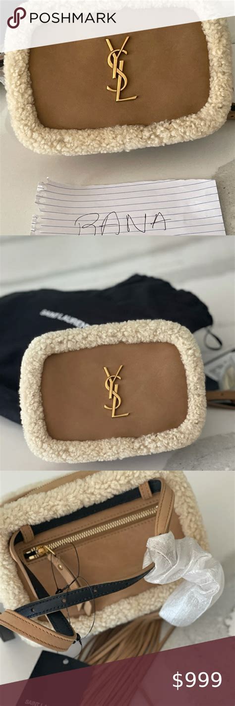 ysl lou belt bag shearling|saint laurent ysl belt bag.